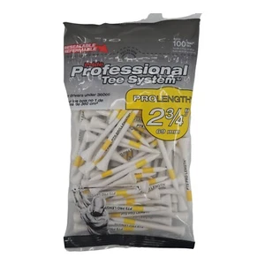 Pride Professional Tee System PTS Tees 2-3/4 Inch 100 Count Bag White Tees - Picture 1 of 2