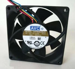 For 80mm fan DC 12V 0.84A 4pin AVC 8025 PWM speed winds cooling fan DATB0825B2S - Picture 1 of 5