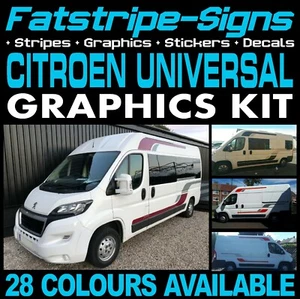 to fit CITROEN RELAY MOTORHOME VINYL GRAPHICS STICKERS DECALS STRIPES CAMPER VAN - Picture 1 of 12