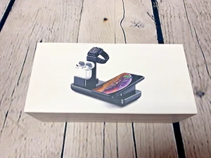 Multi-function Apple Charging Dock with Wireless Charging Pad 3-in-1, 15W - Picture 1 of 13