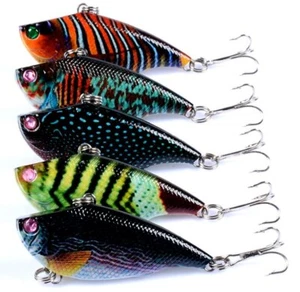5PCS Minnow Fishing Lures VIB Crankbait Hard Swimbait Carp Bass 6.9g Saltwater - Picture 1 of 9