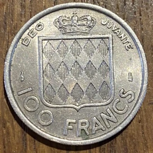 TRÈS BELLE PIECE 100 FRANCS MONACO 1956 (744) 500000 EXEMPLAIRES SEULEMENT - Foto 1 di 2