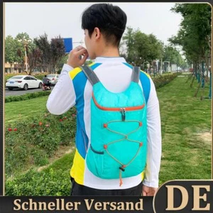 10L faltbarer tragbarer Rucksack, ultraleicht, spritzwassergeschützt, Outdoor-Re - Bild 1 von 10