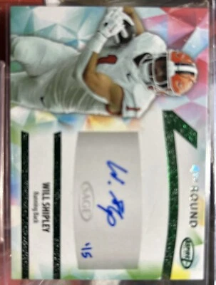 2024 Sage Aspire Autograph ⚡️Will Shipley NFL ⚡️Philadelphia Eagles - Image 1 of 3