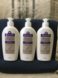 (3) Aussie Miracle Curls Leave-In Detangling Milk 6.7oz/200ml. New - Picture 1 of 2
