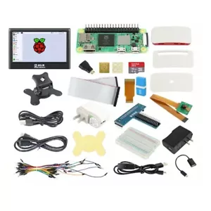 Raspberry Pi Zero 2 WH Starter Kit Case 7 inch Display Monitor Camera Breadboard - Picture 1 of 10