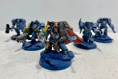 Warhammer 40k Space Wolves Terminators Wolf Guard x5 Miniatures - Image 1 of 4