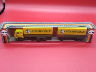 CAMION HERPA 811079 Mercedes Benz MB rimorchio sorgente romana 1:87 NUOVA SCA... - Immagine 1 di 4