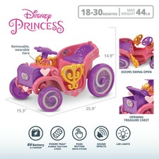 disney princess ride on 6v