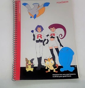 RARE Vintage 1997 Pokemon Spiral Drawing Exercise Notebook All Blank Pages VHTF - Picture 1 of 3