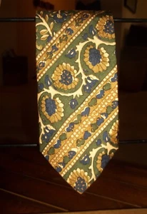 Brooks Brothers Silk Men's Green/Blue Floral Paisley Necktie 59x3.5 - Picture 1 of 12