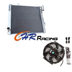 3 ROW 62mm Aluminum Radiator+Fan for 1975-1976 Triumph TR6 TR 6 2.5L MT - Picture 1 of 7