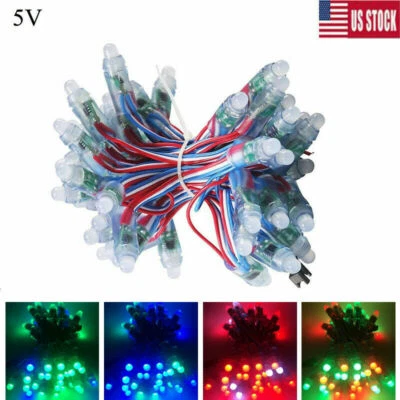 1000pcs 5V WS2811 Pixels RGB Full Color Digital Addressable LED String Lights - Image 1 of 4