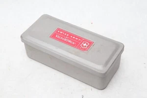 EMPTY Victorinox Swiss Army Clip-On Pocket Watch Knife Set TIN ONLY No Knife M42 - Picture 1 of 5