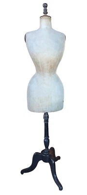 Ancien Mannequin Buste Stockman Taille De Guêpe Couture Napoléon 3 / 19 Ème  - Photo 1/4