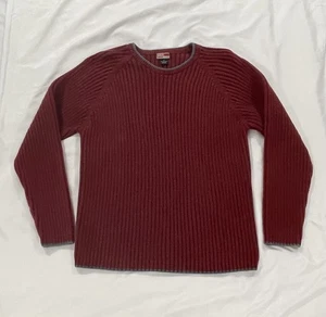 GUESS Sweater Vintage Y2K Men’s Pullover Ribbed Heavyweight Size Medium Cotton - Picture 1 of 7