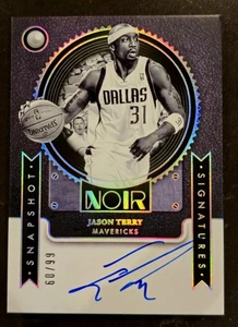 2024-25 Noir Snapshot Signatures Jason Terry Auto /99 Mavericks SSP 🔥 - Picture 1 of 2