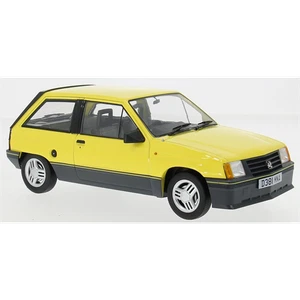 Model Car Group 1:18 Scale Vauxhall Nova SR - Yellow 1983 RHD UK Exclusive - Picture 1 of 4