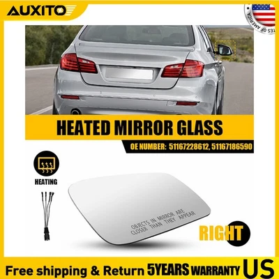 Espejo retrovisor térmico del lado derecho del pasajero para BMW 535i 535i XDRIVE 2010-2016 OE Foto 1 de 4