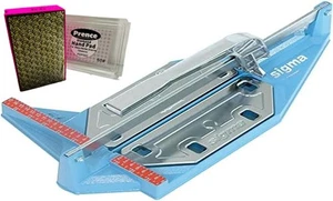 SIGMA 7F 14” Pull Tile Cutter + 60 Grit Hand Pad SHIPS FROM USA - Picture 1 of 8