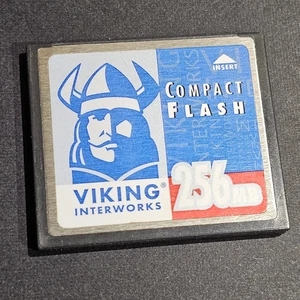Carte mémoire Compact Flash Viking Interworks 256 Mo - Occasion - TESTÉE - Photo 1 sur 2