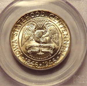 1946 IOWA COMMEMORATIVE HALF DOLLAR, PCGS MS 65, CAC APPROVED ! - Picture 1 of 3