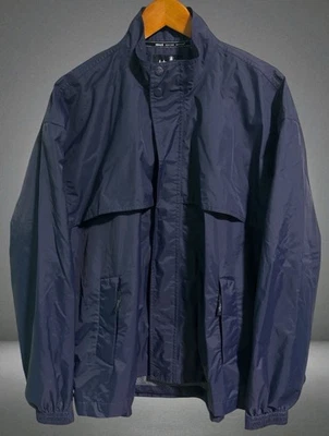 Jaqueta de golfe Ashworth Weather Systems L azul ventilada impermeável corta-vento - Imagem 1 de 4