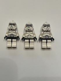 LEGO Star Wars Lot of 3 Phase 2 Clone Trooper (8091 - Republic Swamp Speeder)