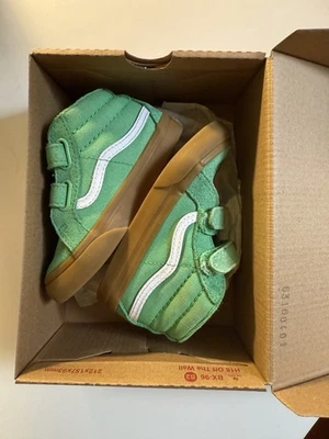 VANS Niños Pequeños Clásicos Tiro Medio SK8 Reedición Suela de Goma Verde Talla 7 13 cm Foto 1 de 4