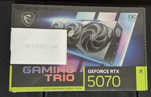 MSI - NVIDIA GeForce RTX 5070 12G GAMING TRIO OC 12GB GDDR7 FACTORY SEALED NEW - Picture 1 of 10