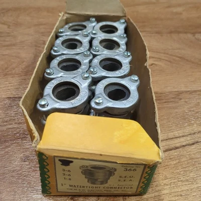 8 x Conector de cable de entrada de servicio eléctrico M&W buje de 1" hermético Foto 1 de 4