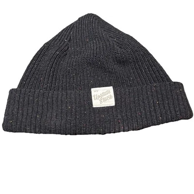 UPSTATE STOCK - Gorro con puños de algodón reciclado calibre fino confeti negro Foto 1 de 4