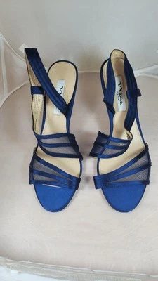 Sandalia de malla azul marino NINA NEW YORK para mujer talla 8,5 M Foto 1 de 4