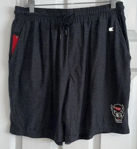 NC State Wolfpack NCSU Shorts With Pockets Gray Heather - Men’s Large NWOT - Picture 1 of 5