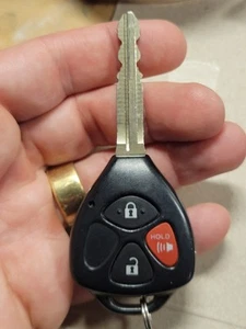 USED OEM TOYOTA COROLLA HEAD KEY REMOTE FOB FCC: MOZB41TG "DOT" CHIP (3 Button) - Picture 1 of 3