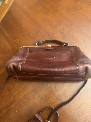 Oroton Crossbody/Shoulder Bag Chestnut Brown Genuine Leather - Vintage - Image 1 of 4