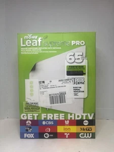 Mohu Leaf Supreme Pro Amplified Indoor HDTV Antenna - 65 Mile Range - Picture 1 of 6