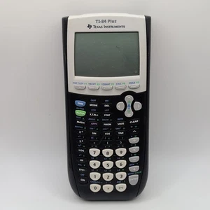 Calculadora gráfica Texas Instruments TI-84 Plus negra probada sin cubierta - Imagen 1 de 7