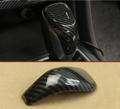 Cubierta de perilla de palanca de cambios de fibra de carbono para Subaru Crosstrek Forester Impreza Foto 1 de 4