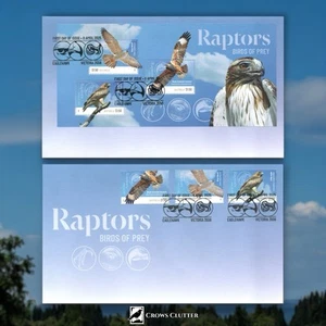 Australia 2025 Raptors - Birds of Prey - First Day Covers (2) FDC with Minisheet - Foto 1 di 1