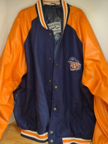 STEVE AND BARRYS University of Virginia UVA Varsity Letterman Jacket Size 3XL Cover