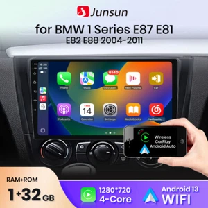 Android 13 Autoradio GPS DAB+ Wifi Navi Für BMW 1er E81 E82 E87 E88 2004-2011 DE - Bild 1 von 12