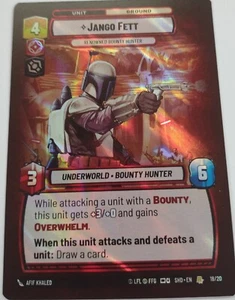 Lámina hiperespacial Jango Fett Star Wars Unlimited SOTG OP 18/20 - Imagen 1 de 1
