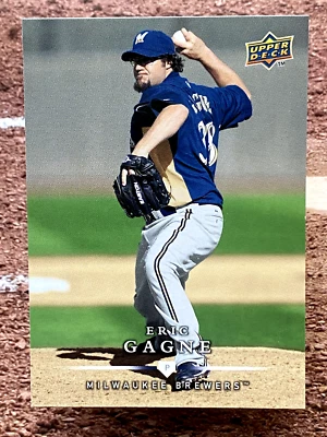 Upper Deck 2008 primera edición Eric Gagne #397 Milwaukee Brewers Foto 1 de 2