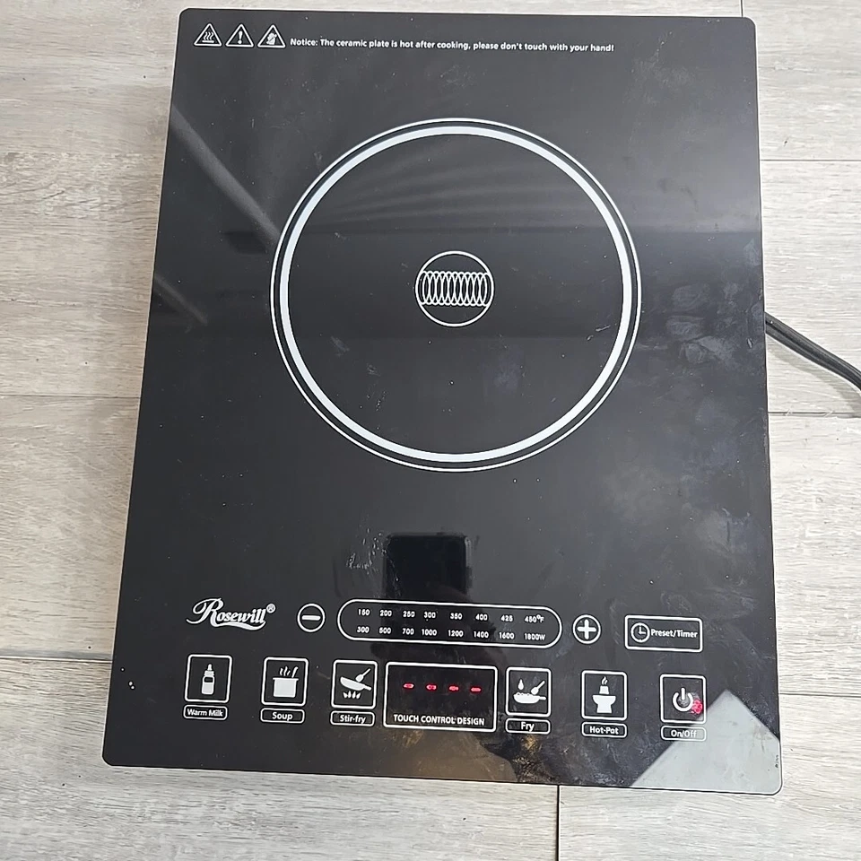 Rosewill Induction Cooktop Electric Burner 1800W 5 RHAI-15001 - Изображение 1 из 4