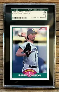 1989 Score Traded RANDY JOHNSON Rookie RC #77T SGC 9 Mint - Picture 1 of 2