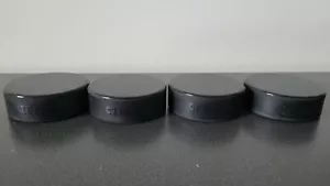 4 Pieces Guffex Official 6 Ounce Hockey Pucks Made In Czech Republic Pucks Set - Picture 1 of 4