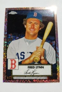 2021 Topps Chrome Platinum Anniversary FRED LYNN Rose Gold Mini Diamond /75 - Picture 1 of 2