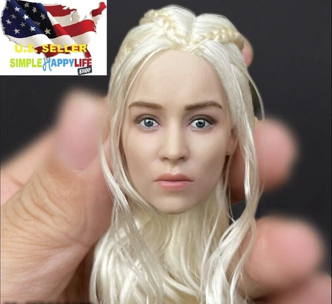 1/6 Daenerys Targaryen female Head Game of Thrones For 12'' Phicen Body ❶USA❶ Cover