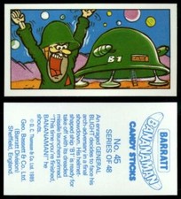 Barratt Bananaman #45 Basset Candy 1985 Card